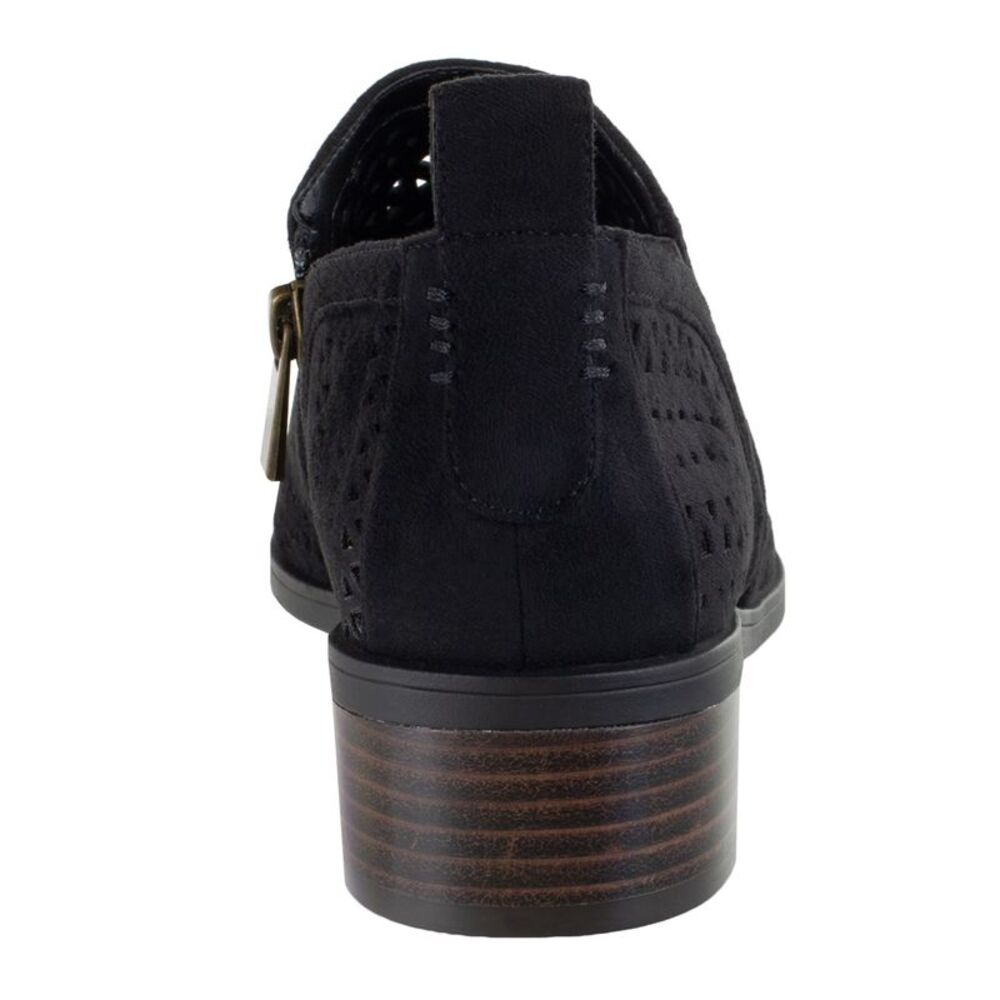 BELLA VITA Womens Black Padded Ashlyn Ii Almond Toe Block Heel Shootie 7.5 W - Picture 2 of 4